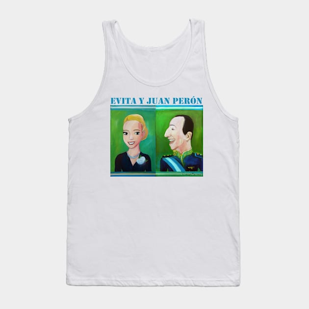 Evita y Juan Perón por Diego Manuel Tank Top by diegomanuel